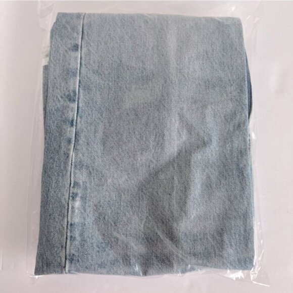 Zara Blue Flare Wide Leg Jeans with Distressed Details - Picture 3 of 11